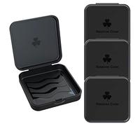 ARGOMAX Scatola per parentesi graffe, scatola Dento Box per binari (anche per guida a scricchiolio), 4 pezzi KFO Box (Nero).