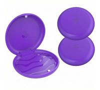 ARGOMAX Scatola porta denti Dento Box porta cartella (anche per binari da abboccare, guida per cesello), 2 pezzi KFO Box (Viola).