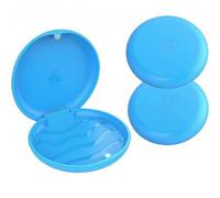 ARGOMAX Scatola porta denti Dento Box porta cartella (anche per binari da abboccare, guida per cesello), 2 pezzi KFO Box (azzurro)