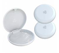 ARGOMAX Scatola porta denti Dento Box porta cartella (anche per binari da abboccare, guida per cesello), 2 pezzi KFO Box (bianco)