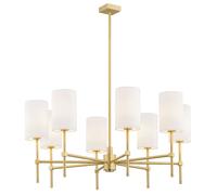 Argon Abruzzo lampada da soffitto x7 W bianco-ottone 5051