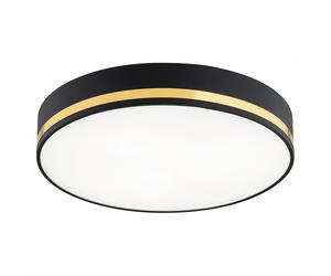 Argon Amore plafoniera 3x15 W nero-oro 6141