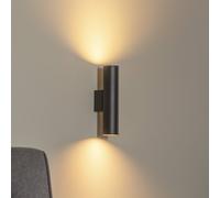 Argon Applique Cerro, nero, acciaio, up/down Argon