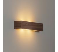 Argon Applique Platani, legno di noce, larghezza 42 cm, up/down Argon