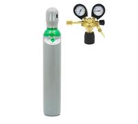 Argon bombola del gas 5.0 8L 200 Bar con riduttore di pressione Saldatura Ar/CO2-10 - Set di gas di saldatura di alta qualità per saldatura sicura TIG