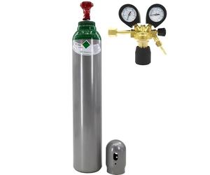 Argon, bombola di gas di protezione Argon, 8 l, con riduttore di pressione, Argon, bottiglia di argon, 200 bar + riduttore di pressione Ar/CO2-10, BestSchweissen.de, per saldatura TIG MIG MAG
