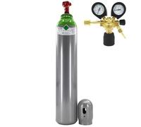 Argon - Bombola di gas di protezione Argon 8L MIX Ar/CO2 con riduttore di pressione Argon - bombola di gas di protezione 200 Bar + riduttore di pressione Ar/CO2-10 BestSchweissen.de per saldatura TIG