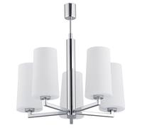Argon Camelot lampada sospesa 5x15 W bianco-cromo 2053