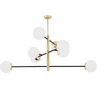 Argon Cameron lampada da soffitto x15 W nero-ottone-opale 5041