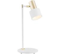 Argon Doria lampada da scrivania 1x15 W bianco-ottone 4256