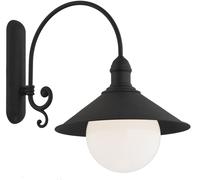 Argon Erba Bis lampada da parete per esterni 1x15 W nero 3286