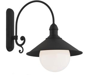 Argon Erba Bis lampada da parete per esterni 1x15 W nero 3286