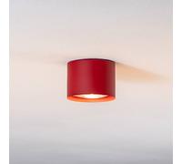 Argon Faretto da soffitto Chloe fisso, rosso Argon