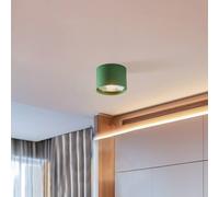 Argon Faretto da soffitto Chloe fisso, verde Argon