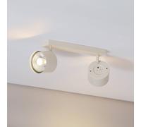 Argon Faretto da soffitto Chloe orientabile a 2 luci, beige Argon