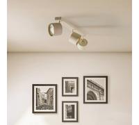 Argon Faretto da soffitto Chloe orientabile a 3 luci, beige Argon