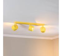Argon Faretto da soffitto Chloe orientabile a 3 luci, giallo Argon
