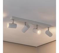 Argon Faretto da soffitto Tag, bianco/cromato, acciaio, 4 luci Argon