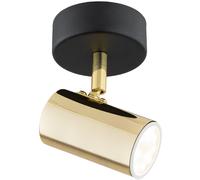 Argon Lagos lampada da parete 1x5 W nero-ottone 4208