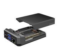 Argon NEO Raspberry Pi 4 Case | Progettato per GPIO e PoE Access, ventilatore, fotocamera e display LCD | Tutti gli involucri dissipatore di calore in alluminio