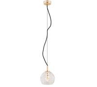 Argon Oviedo lampada sospesa 1x15 W ottone-trasparente 4200