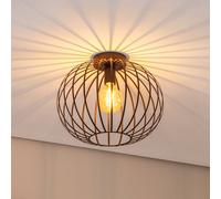 Argon Plafoniera Cruce, marrone scuro, acciaio, Ø 40 cm Argon