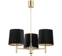 Argon Ponte Plus lampada da soffitto 3x15 W nero-ottone 6111