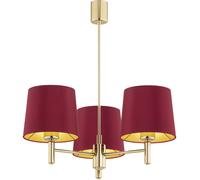 Argon Ponte Plus lampada da soffitto 3x15 W ottone-rosso 6266