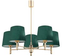 Argon Ponte Plus lampada da soffitto 5x15 W ottone-verde 2145