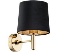 Argon Portoryko lampada da parete 1x15 W nero-ottone 4729