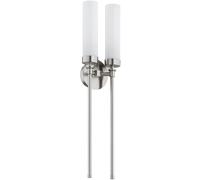 Argon Preston lampada da parete 2x7 W bianco-nichel 7292