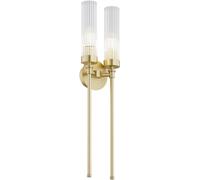 Argon Preston lampada da parete 2x7 W ottone-trasparente 7291
