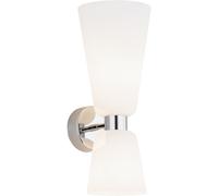 Argon Reno lampada da parete 2x7 W cromo-opale 1033
