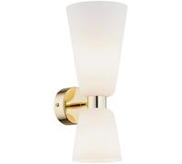 Argon Reno lampada da parete 2x7 W ottone-opale 1034