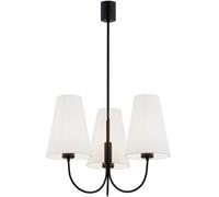 Argon Safiano lampada da soffitto 3x15 W bianco-nero 6268
