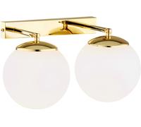 Argon Satelite Plus lampada da parete 2x15 W ottone-opale 1052