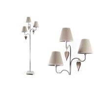 Argonauta Lampada Moderna piantana da Terra Tortora cm 152 Stile Shabby
