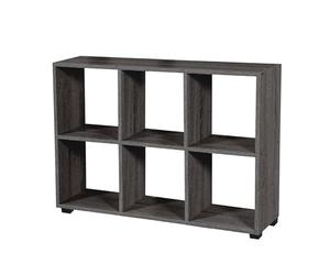 Argonauta Libreria Rettangolare divisorio Sei cubi posti Grigio 90x24x60