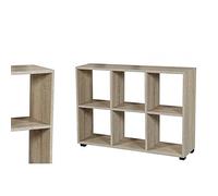 Argonauta Libreria Rettangolare divisorio Sei cubi posti Rovere 90x24x60