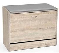 Argonauta Scarpiera da Ingresso Rovere a Tre Scomparti con Cuscino Seduta