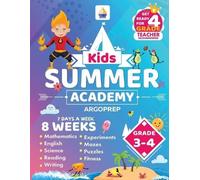 Argoprep ArgoPrep Kids Summer Academy by ArgoPrep - Grades 3-4 (Tascabile)