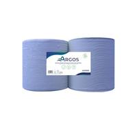 ARGOS - Asciugamani - Rotoli blu - Cellulosa riciclata - Assorbimento ottimale - Contatto alimentare - 195 m - Fabbricazione francese - 6 rotoli