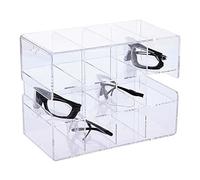 Argos Technologies ACH12 CleanCut - Porta occhiali di sicurezza in acrilico, 12 unità