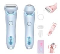 Argumub Silkbabe - Rasoio elettrico Silkbabe on The Go Lady Shaver, rasoio Vantique a doppia testa, rasoio elettrico 2 in 1 (blu)