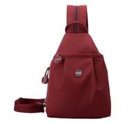 Argumub Vovtva Street Lite Chic - Borsa a tracolla convertibile, impermeabile, grande capacità, versatile, da viaggio, Rosso