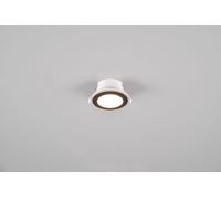 ARGUS FARETTO DA INCASSO LED 1W-4W 350lm, 3000K ROTONDO BORDO NERO + FUNZIONE RGB D. 8,2CM DIMMERABILE