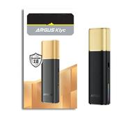 Argus Klyc Pod Kit 30W 1350mAh 3ml ARGUS Top Fill Cartridge V2 0.4 Ω/0.7 Ω/1.0 Ω - Electronic Cigarette Evaporator - No E-Liquid, No Nicotine (Black Gold)