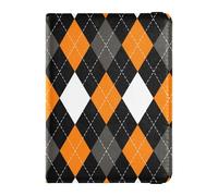 Argyle Buffalo Plaid Tartan Scozia Arancione Halloween Porta passaporto e carta di vaccino Combo Porta passaporto, Multicolore, 1 size, Casual