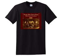 ARHAR Crosby Stills Nash & Young T Shirt Deja VU Black L