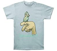 ARHAR Dinosaur Jr Bird On Hand Men T-Shirt Light Blue XXL
